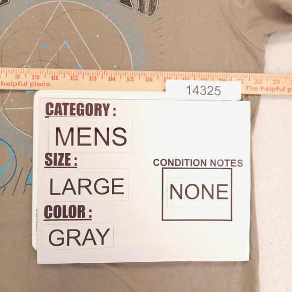 Pink Floyd Band Graphic Short Sleeve Crew Neck T Shirt Mens Size Large L Gray - Picture 7 of 9